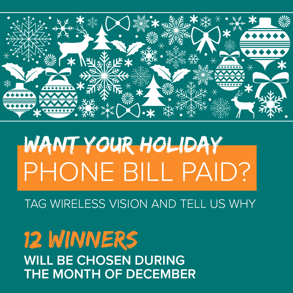 WirelessVision's tweet photo. 👋HEY, do you want your holiday bill paid for? Who wouldn't. Tag @WirelessVision and tell us WHY we should pick YOU. 12 winners will be chosen and announced starting December 13th.

*Must be a T-Mobile customer within 10 mile radius of WV location (see https://t.co/JVm2EUguan) https://t.co/Kptiro8nCP