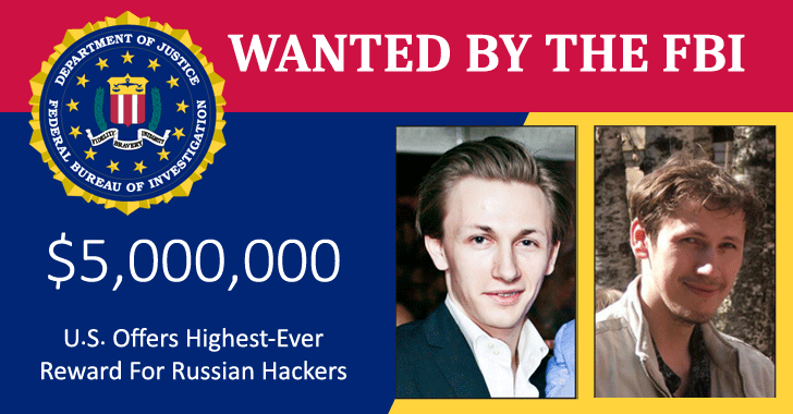 The United States has charged and put highest-ever $5 million bounty on Russian hackers behind Dridex banking #malware.

Read ➤ thehackernews.com/2019/12/dridex…

Using Dridex (aka Bugat or Cridex), they stole more than $100 million from victims across the globe over a period of 10 years.
