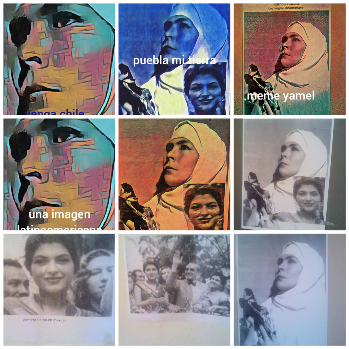 sigan a la you tuber meme yamel y guarden este colage si les gusta