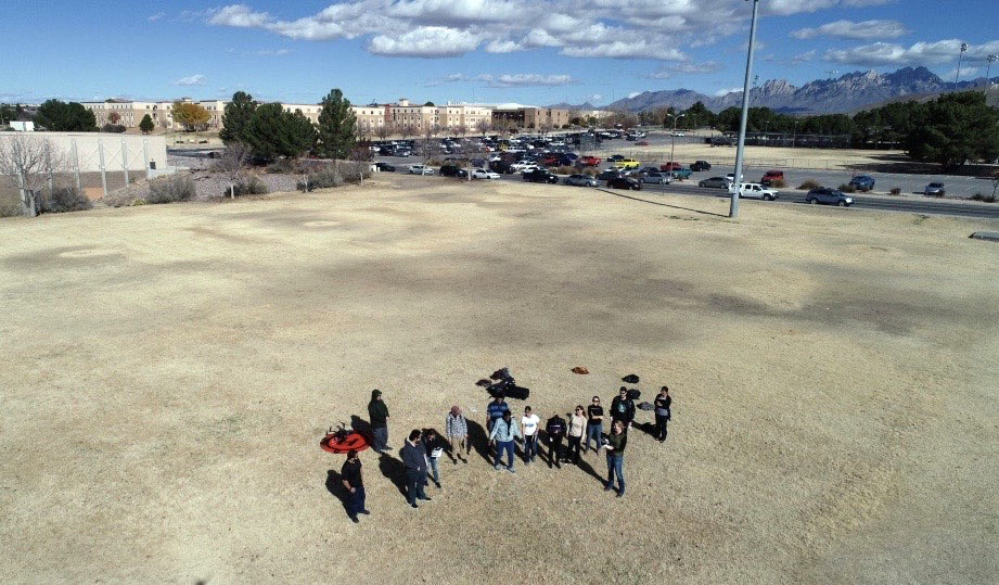 NMSUGeography's tweet image. The Introduction to Remote Sensing class did some sUAS work today - a great way to finish the semester.
