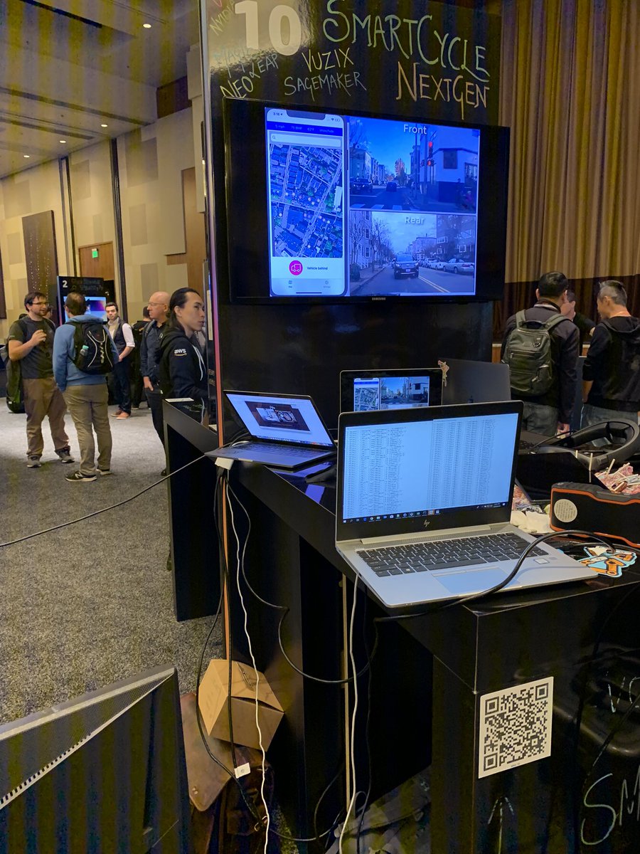 dbabbs's tweet photo. 1/ One of my favorite parts of AWS re:invent so far has been the Builders Fair! So many neat IoT demos. Here are some of my favorites...
- laser enabled lawn mowing drone
- biking glasses with haptic feedback to alert the rider of cars in the rear
#buildersfair https://t.co/TZNUMpVn3O
