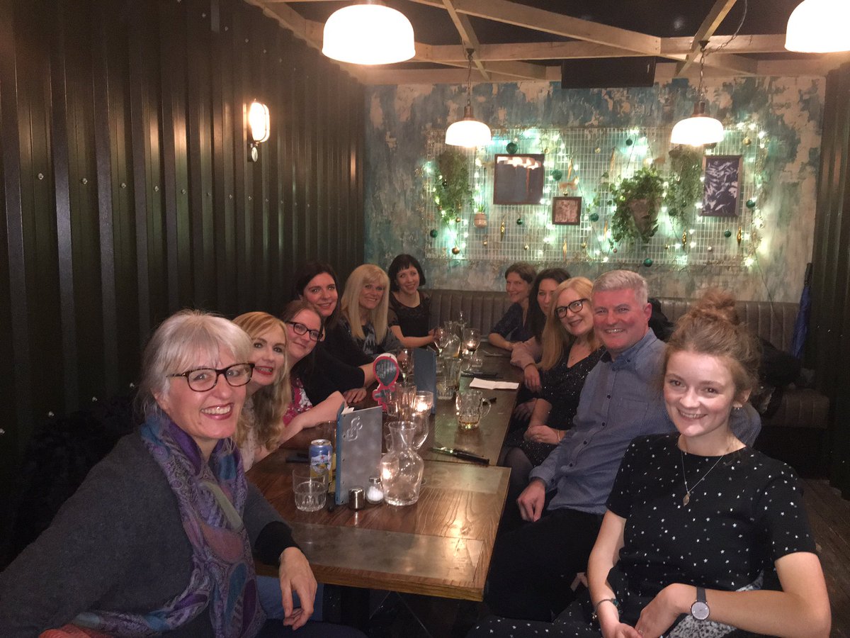 CazEngland's tweet photo. Great meal and atmosphere at the #FoundryProject #Manchester and the lovely company of fellow writers @sarahontheboat @Writer_Jenn @CarolineHulse1 @RozWatkins @JacquiAnnC @SDRauthor @KL_Clements @BethCartwriter #SamanthaTonge #MaryKH https://t.co/ifWfs9NuJN