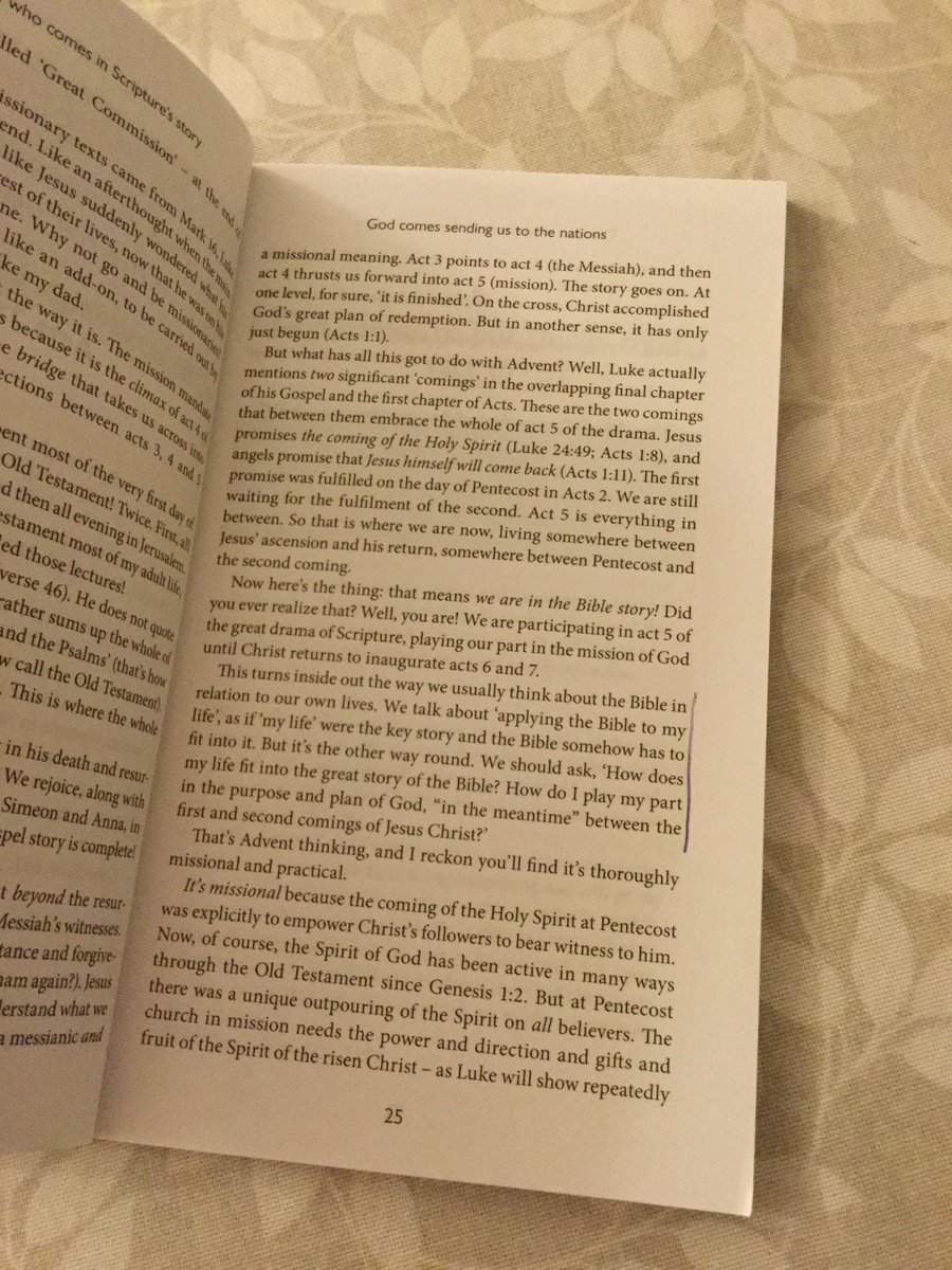jjjanefoster's tweet photo. Stonkingly good Advent reading tonight - Chris Wright’s and John Scott’s “Rejoice” https://t.co/kuRxOJ6CHe