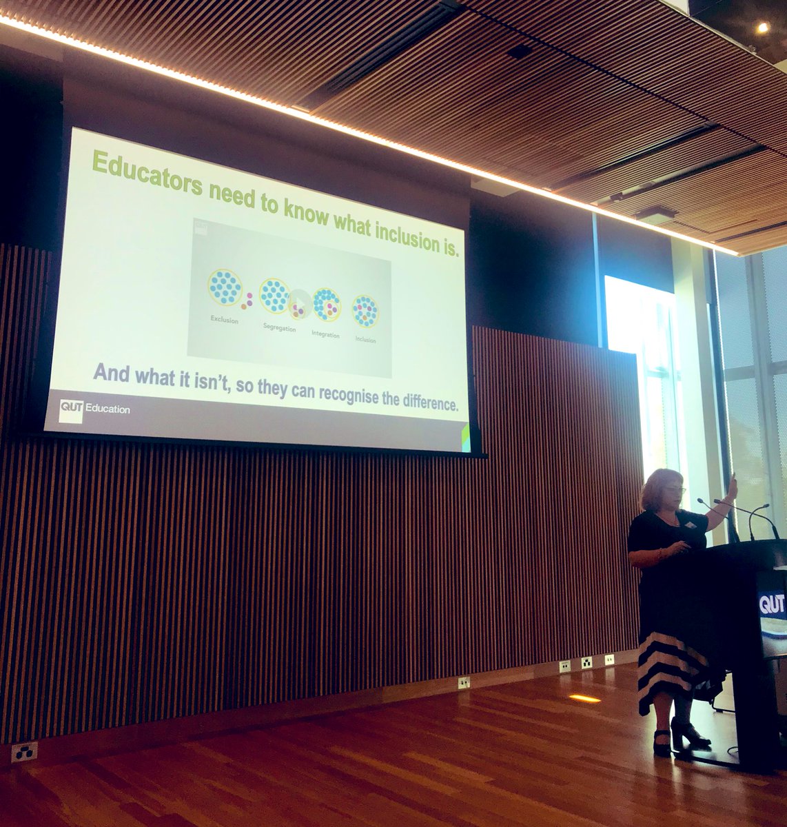 “Educators need to know what Inclusion is ... and what it isn’t” @drlindagraham at @QUTEducation @SELB_QUT #SELB #FLInclusion