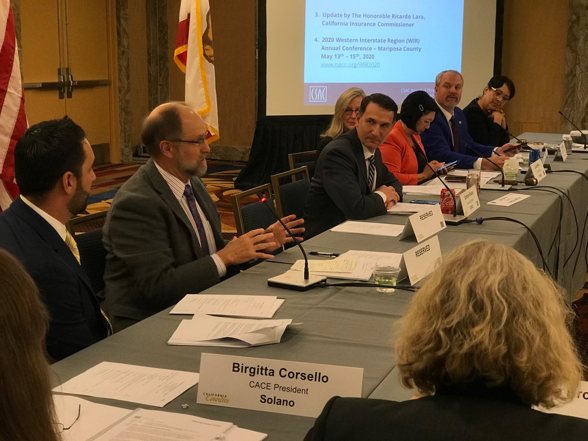 CSAC_Counties's tweet photo. .@NACoTweets Western Interstate Region (WIR) President & #MariposaCounty Supervisor Kevin Cann talks about the 2020 WIR Annual Conference to be held in his county May 13-15 of next year. Registration is currently open at https://t.co/IlmG7NvjGQ @RuralCounties #CSAC #CSACAM19 https://t.co/fG1giayUMA