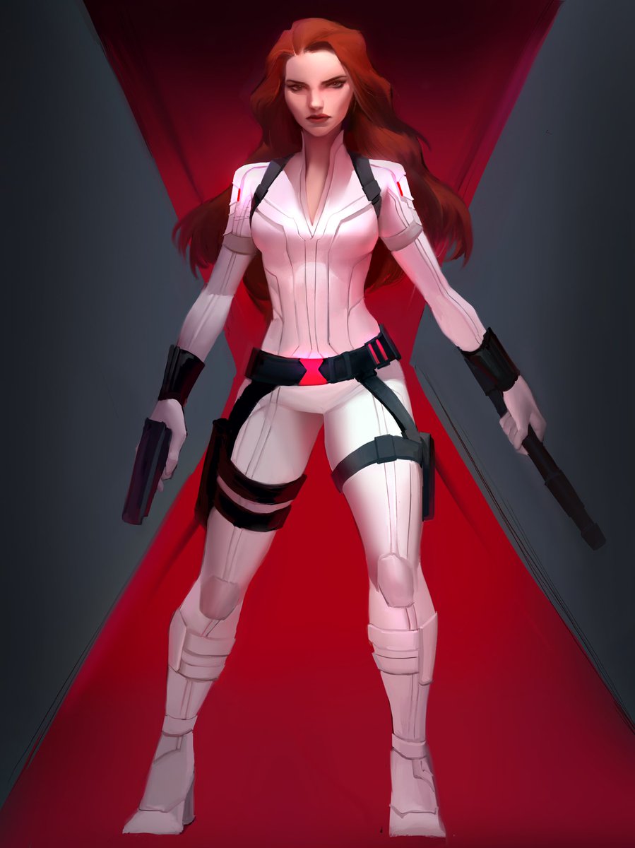 Painted black widow in her awesome white suit as seen in the teaser! # BlackWidow #marvel #mcu Painted black widow in her awesome white suit as seen in the teaser! # BlackWidow #marvel #mcu