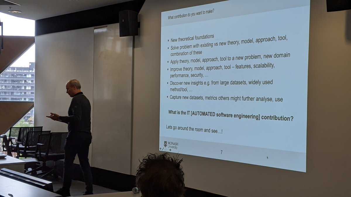 melvidoni's tweet photo. @MonashUni @rmit_csit Opening tools and datasets are fundamental for #OpenScience and #AutomatedSoftwareEngineering
It is great to see Prof John Grundy reinforcing this at @rmit_csit talk. https://t.co/MkTBRh9wVC