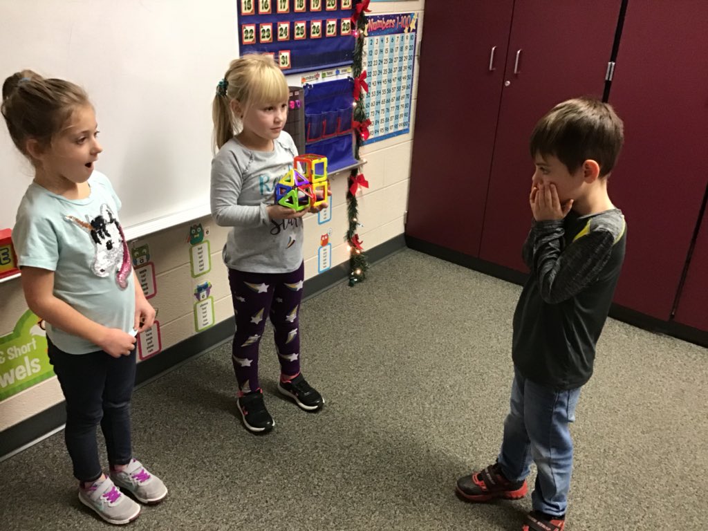 JCDMissCarter's tweet photo. STEM activity=planning and working together, explaining our project to the class, and impressing a fellow classmate. https://t.co/bKKXNkjAIK