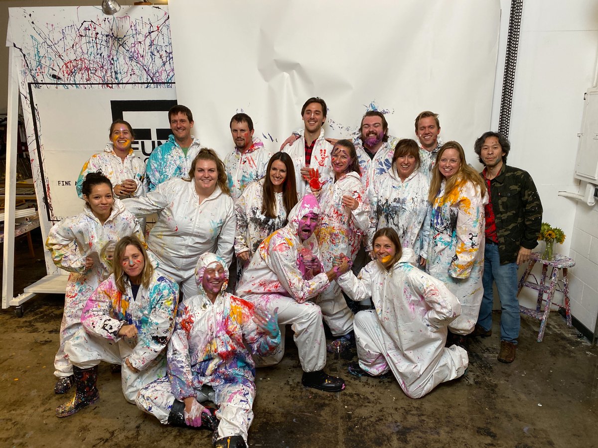 underdogmedia's tweet photo. After Black Friday and Cyber Monday crazies... team bonding is mandatory!! The UDM team takes on the Funk Factory #teambonding #digitaladvertising #technology #funtimes https://t.co/8kLjtrMIlI