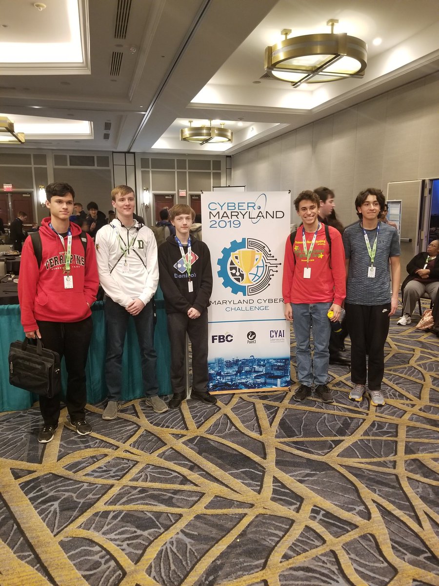 DHS_AOIT's tweet photo. After 7 hours of hacking and a very tight competition, DHS AOIT earns second place in the High School finals for Cyber Maryland! https://t.co/9UNuMB1CUU