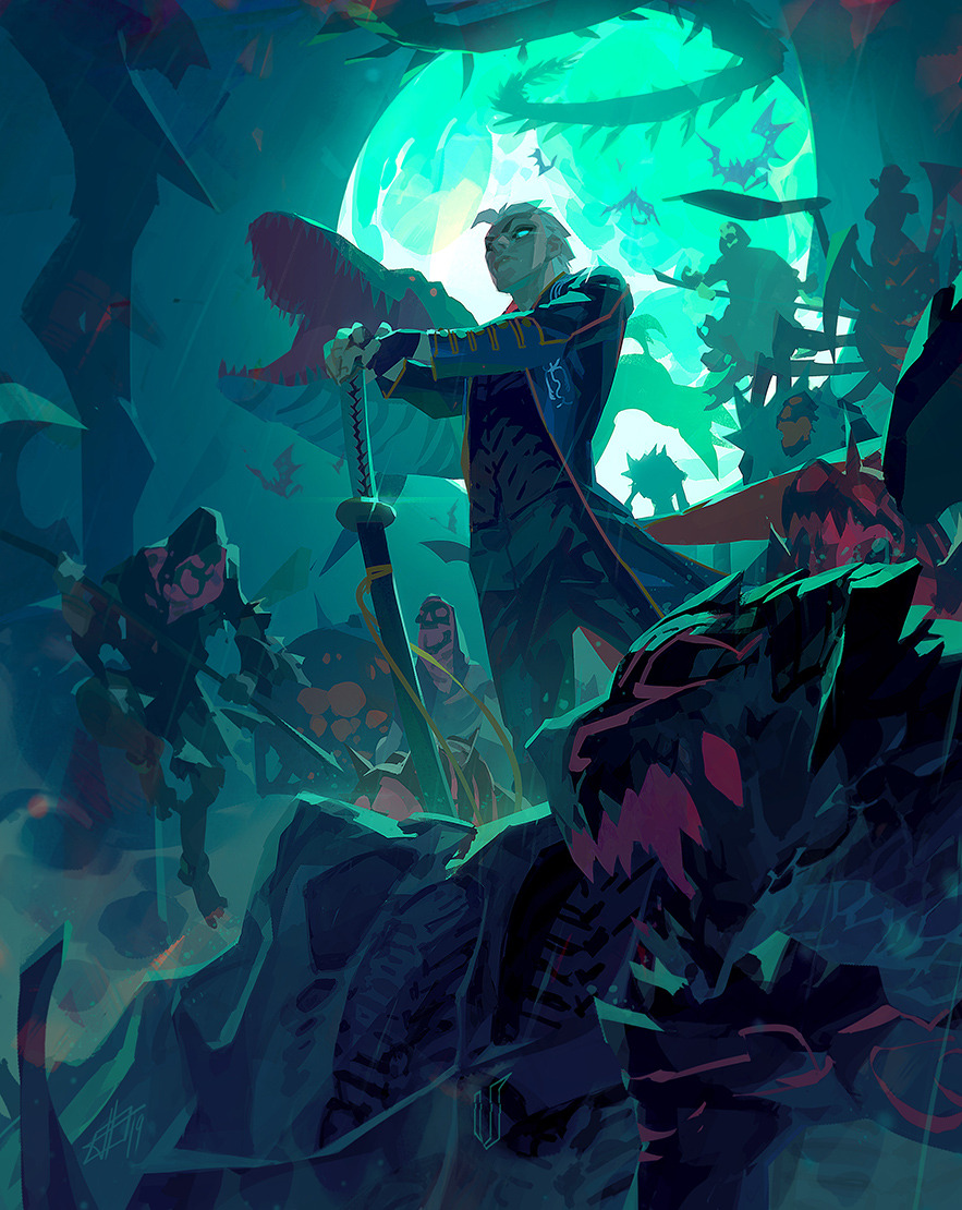 toni_infante's tweet photo. It’s #Artof2019 time already? Working on lots of NDA stuff recently that I can’t show..:( Sorry! But here are some of my favourite pieces from this year, done thanks to my patrons!
🏝👹🌙 https://t.co/wlus9ctO3z