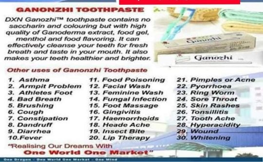 Dxnganoderma19's tweet image. Ganozhi Toothpaste
#ganoderma