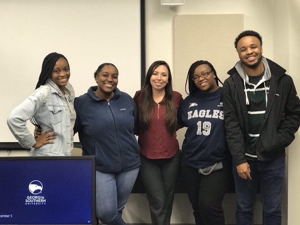 SpjGaSouthern's tweet photo. Congratulations to our new 2020 SPJ Exec Board!!! 🥳🥳🥳

President: Ashton Christianson
Vice President: Juquetta Reynolds 
Secretary: Brandy McDonald-Johnson
Treasurer: Elijah Jackson 
Social Media Coordinator: Shay Heard https://t.co/I4ADRFAzKI