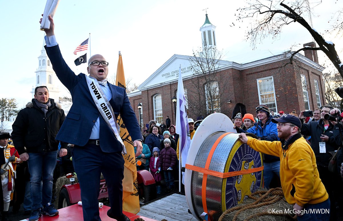 ken_mcgagh's tweet photo. A wheel good time had by all today in #Concord during arrival of a 1,000-pound wheel of #Crucolo cheese direct from Italy. @RobertJFucci story @concordcheese #concordcheeseshop #crucoloparade https://t.co/i28J55i0uO