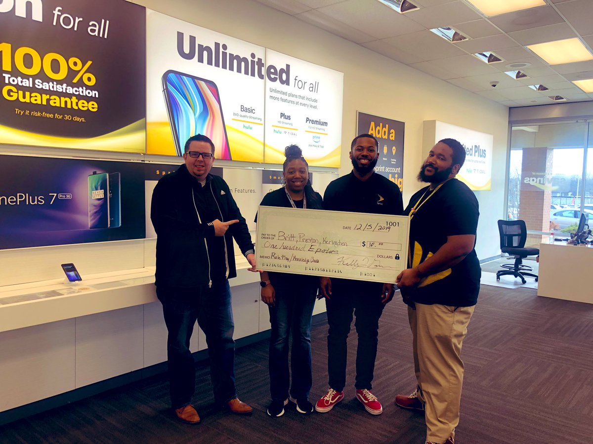 KellyLGomez's tweet photo. Preston, Brittany, and Keringten were great with Knowledge Checks & Role Plays! Practice until you can’t get it wrong! A new day for #APH #Epoints #PartnerUp @Rwahba08 @tracySprint @mark_nachman @ScottTheRPM @Allison_Sprint @DerrickMcWalter @SprintCentral https://t.co/meNlE05ilN