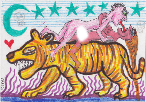 jlcostes's tweet photo. --- S'AIMER SUR UN TIGRE ---
20 nouveaux dessins de Costes
en vente sur https://t.co/RnxuygA7DM
45 euros le dessin, port compris https://t.co/ZkiFiJN94t