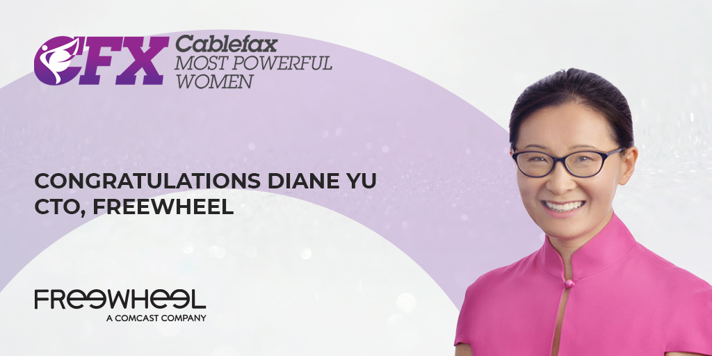 FreeWheel's tweet photo. Congratulations to all the @Cablefax 2019 Most Powerful Women honorees, including @dianeyu, FreeWheel CTO! #CFXWomen https://t.co/QIrc3Mm58x #womeninmedia #womenintech https://t.co/c8RWS217Lk