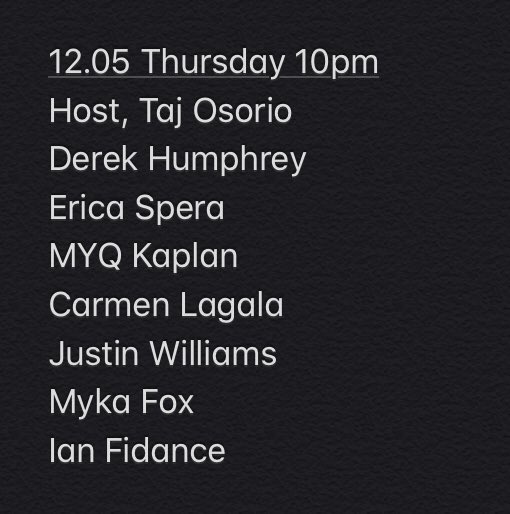 creekandcave's tweet photo. Holy Hannah do we have a show! @tajosorio hosts @myqkaplan @mykafox @ianimal @carmstagrams @Justinwcomedy @derekhumpfree @spericaa + #pinball #calistylemex #liceats #licdrinks #liclaughs #datenight #comedy #standupcomedy https://t.co/2yED90XaCl