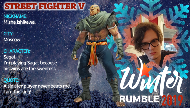 Winter_RUmble's tweet photo. Hopefully we'll see some some sweet Sagat wins from @Misha_Ishikawa https://t.co/WjqcNp2tsz