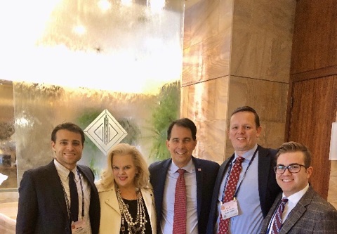 It was great to see Governor <a href="/ScottWalker/">Scott Walker</a> at ALEC in Phoenix with our Chairman, <a href="/michelecombs/">Michele Combs</a>. #RightOnEnergy