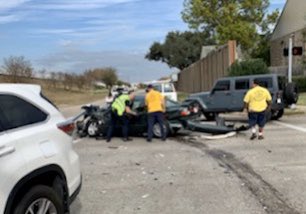 FirefightersHOU's tweet photo. Houston firefighters in the community: Off-duty firefighters block walking for mayoral candidate Tony Buzbee witnessed a motor vehicle accident requiring extrication. The block walkers called in the accident and crews from Stations 69, 75 and 78 responded. https://t.co/dN0v7UBEMP
