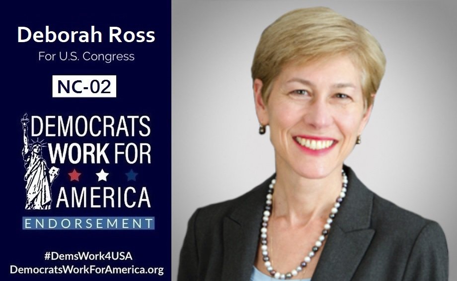 DemsWork4USA's tweet photo. 🔁#NorthCarolina CD2 #Election2020-Nov-3

Support DEBORAH ROSS #NC02,&amp; @DemsWork4USA
👉https://t.co/0WyVi8qrPG

#YesWeCan #FlipItBlue #WinBlue
#NCpol #NCpolitics #NC #EST

#Healthcare #Medicare #Medicaid #ActOnEnvironment
#Democrats #Progressives #Liberals #BlueWave
#DemsWork4USA https://t.co/3icgLRY9EU