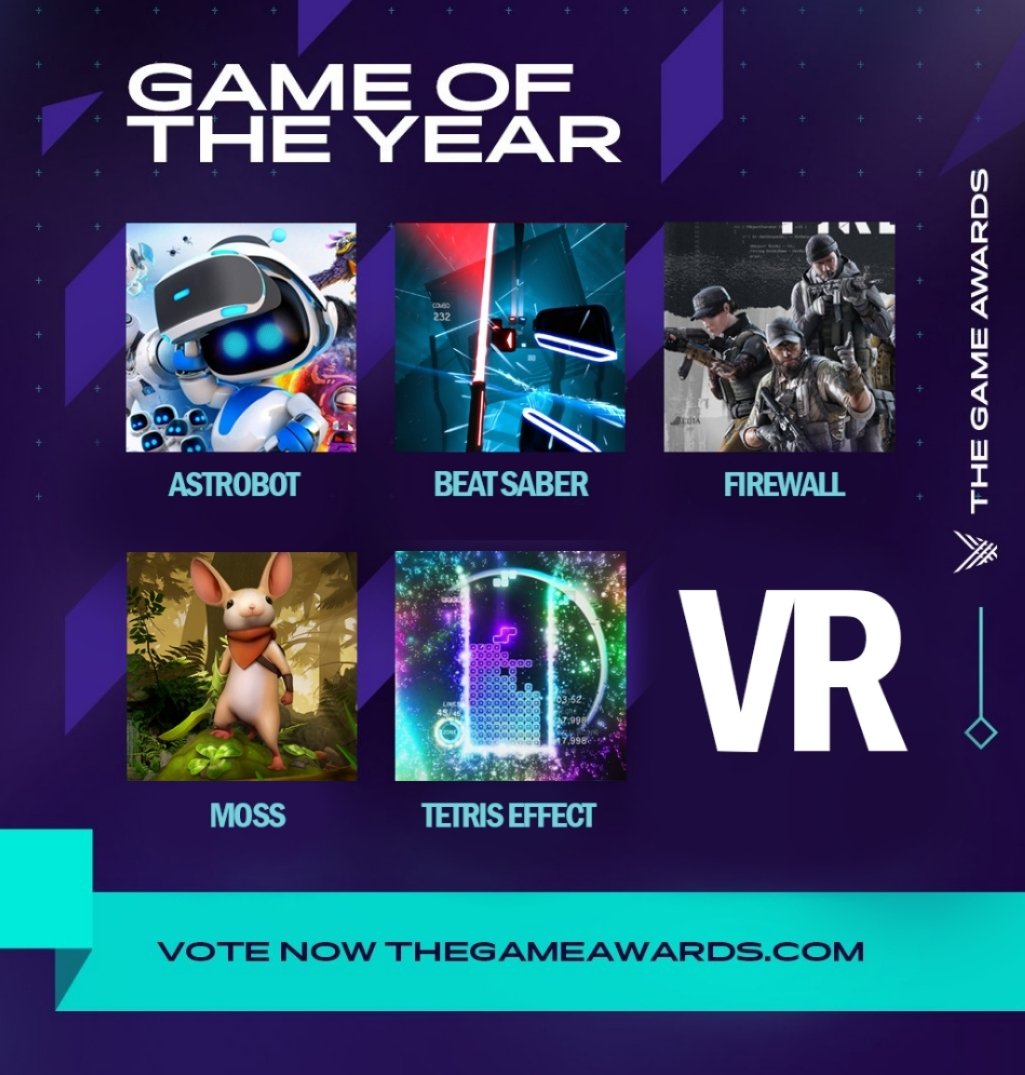 theVRtalkshow's tweet photo. We LOVE @thegameawards but we're confused as to why Beat Saber was nominated 2 years in a row for Best AR/VR. PlayStation alone added over 100 new #VR titles this year, PC even more. Feels a bit unfair and makes the genre feel way smaller than it is to nom it twice. https://t.co/DiH9bLzCxl