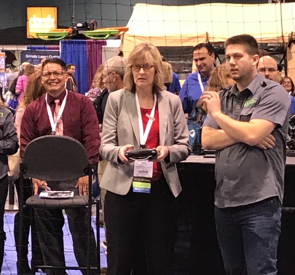 RobinGallaher1's tweet photo. Flying a drone at #VISIONCTE19 https://t.co/9RXFFr2d2v
