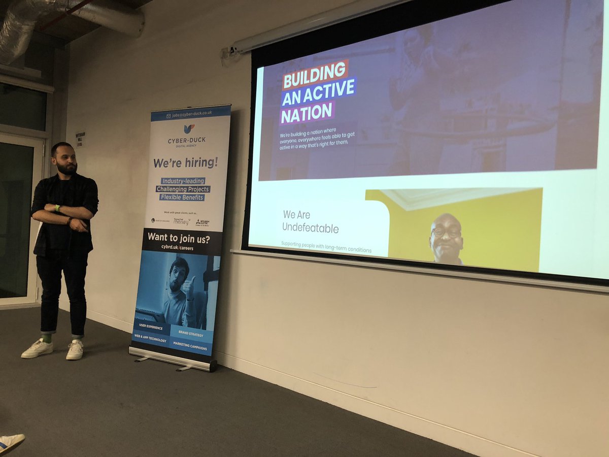danny_bluestone's tweet photo. Keynote by @cyberduck_uk and @Sport_England about #ux and #contentstrategy for a large website #digitalpond https://t.co/niF9GR4Ydf