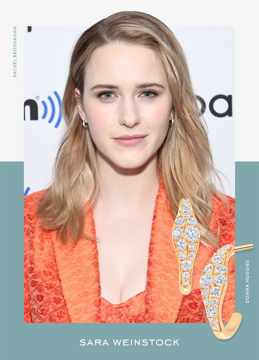 Star of "The Marvelous Mrs. Maisel," <a href="/RachelBros/">rachel brosnahan archive</a>, dazzled at <a href="/SIRIUSXM/">SiriusXM</a>'s Town Hall Radio Show in NYC yesterday wearing our Donna Huggies in yellow gold. 😍

saraweinstock.com/blogs/journal/…