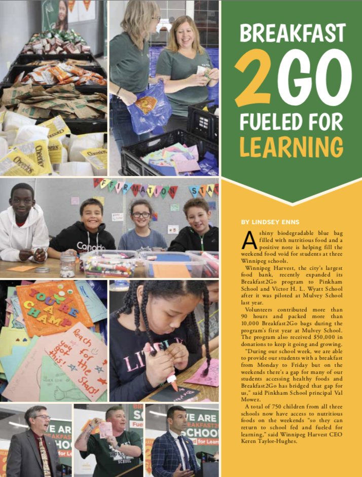 LindseyEnns's tweet photo. The December edition of #TheManitobaTeacher is available online now featuring stories from @WCIWildcats, @winnipegharvest #Breakfast2Go and @maplesmetschool just to name a few. @mbteachers https://t.co/hSLmkCoWEj https://t.co/1vnG1uW7Q6