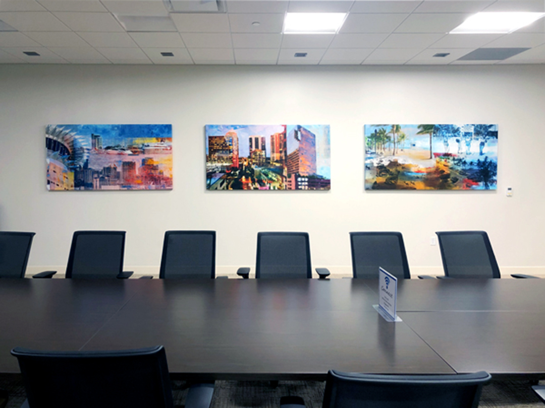 SGDgallery's tweet photo. Our client updated their conference room and needed to add the finishing touch. Three 6" wide panoramic paintings from the #CitiesCollection by Frank Martin completed the look. #SGDgallery #commercialart #interiordesign #artframers #modernspaces 👨‍🎨
What do your walls say? 🤔 https://t.co/P357irupBb