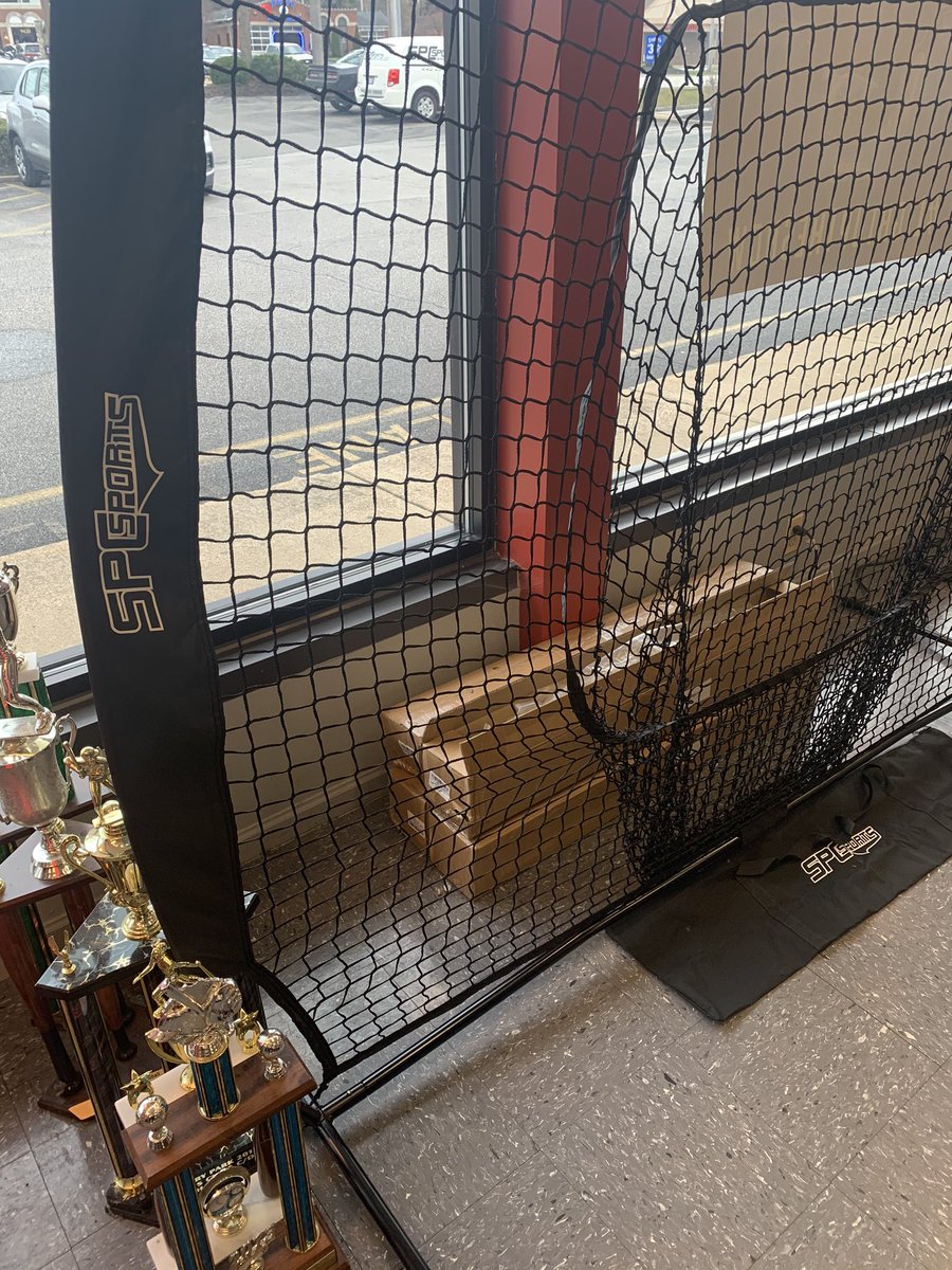 spcsportsinc's tweet photo. Our own custom made baseball/softball hitting nets available now!! For any questions baseball or softball related email us at sales@spcsports.com or give us a call at 440-290-0860 #baseball #softball #hittingnets https://t.co/XaLaZM6ULE