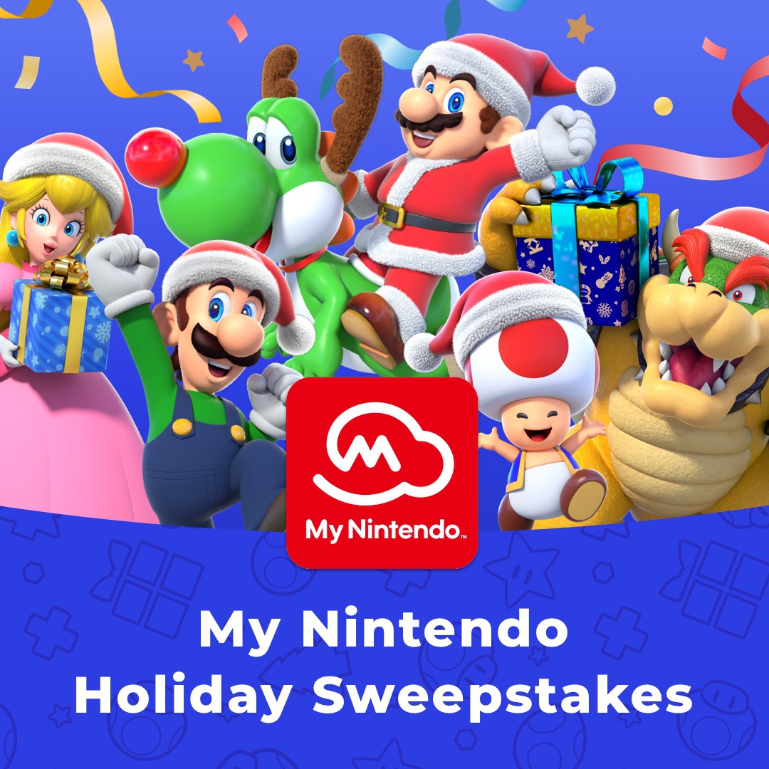 Nintendo Of America Enter The Mynintendo Holiday Sweepstakes For A Chance To Take Home Some Amazing Prizes Each Day From December 5 14 My Nintendo Members Can Enter For A Chance