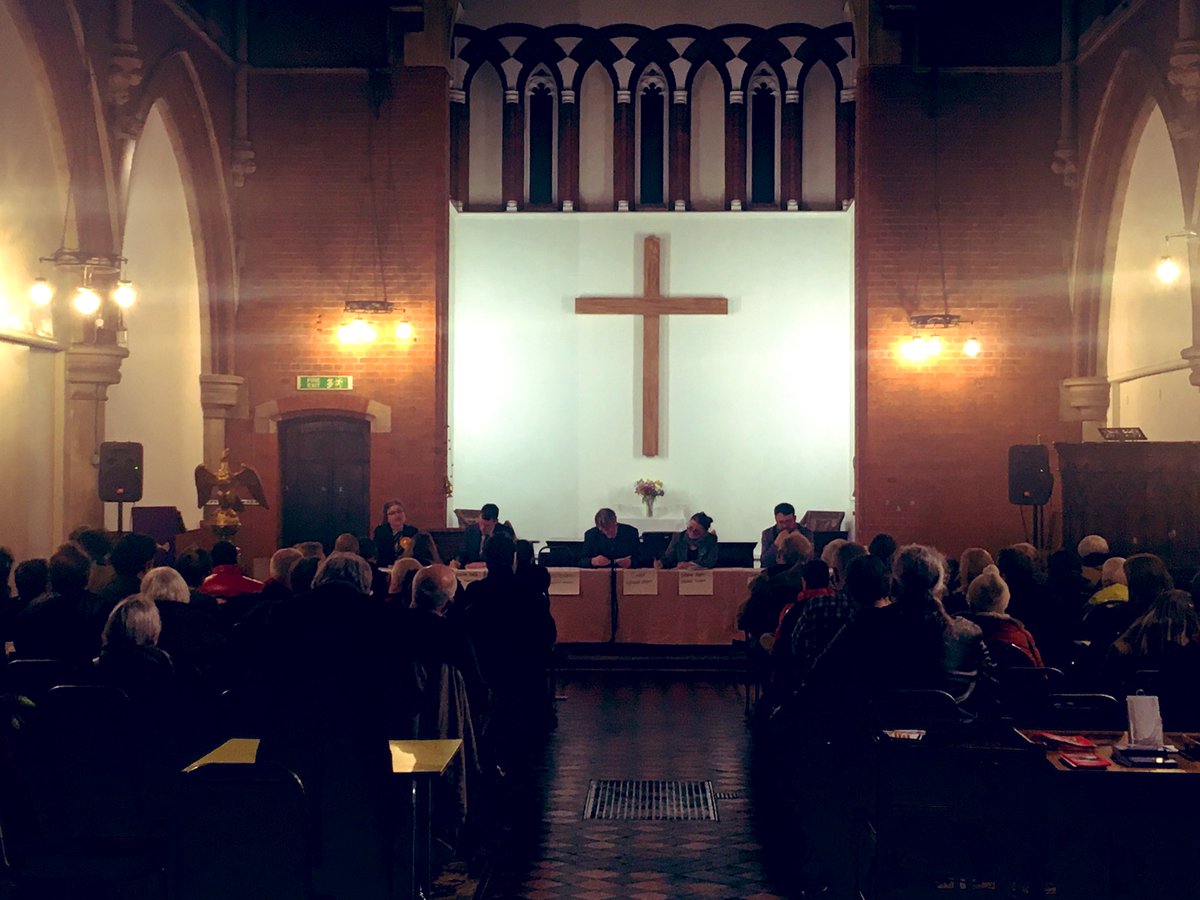 Beth_KnYa's tweet photo. A decent turnout and pretty feisty crowd @StGeorgesWP for my local hustings ahead of #GE2019 https://t.co/jakdUU4pyh