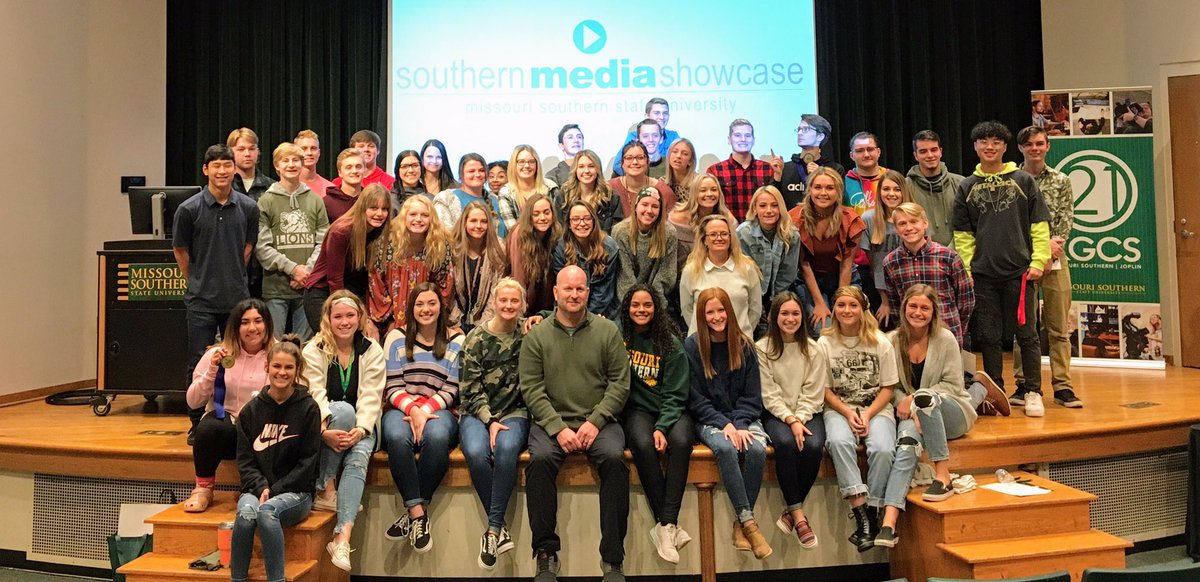 mrskelley_500's tweet photo. Say hello to the Cardinal media students who brought home 1st place in video and 2nd in print sweepstakes at the Missouri Southern Media Showcase today! Proud of these kids and their hard work! #lotsofhardware #southernmediashowcase #bettertogether #wearewebbcity @Brucev1 https://t.co/KK363WsDFC