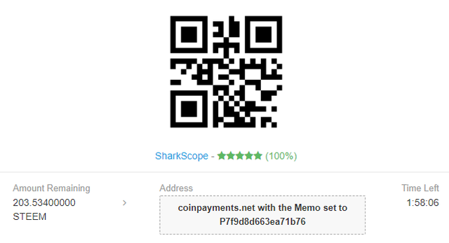 TheycallmeDan_'s tweet photo. I bought a subscription to @sharkscope using $Steem - was quick, easy and feeless.
#Steem #Sharkscope https://t.co/nmllxZzB07