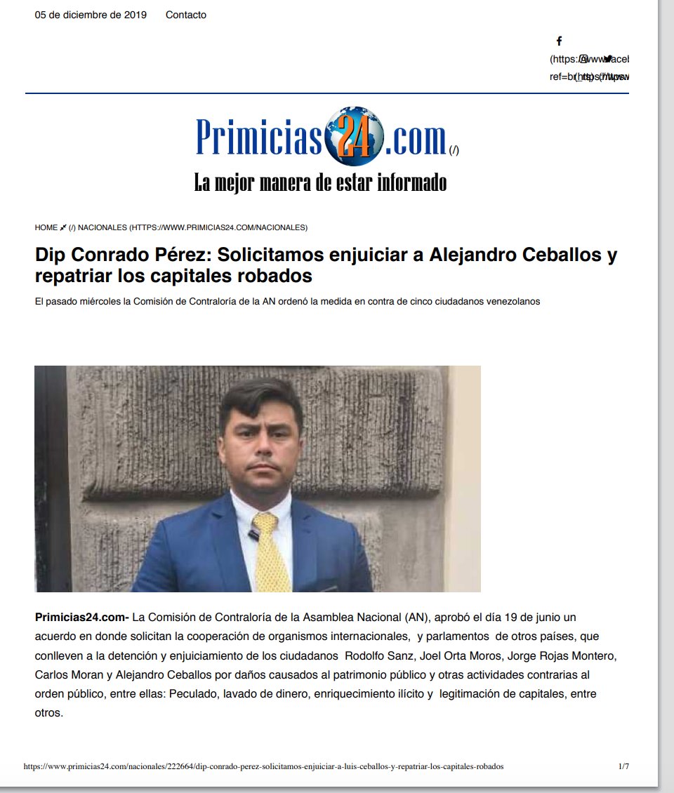 maibortpetit's tweet photo. Comisión de Contraloría de la @AsambleaVE dio "cartas de buena conducta" al empresario Alejandro Ceballos Jiménez señado en informe del Banco Central de Curazao sobre el intervenido Banco del Orinoco del banquero Víctor Vargas por blanqueo de capitales 
https://t.co/OaaxbrRGTG https://t.co/2o86gXlUeE
