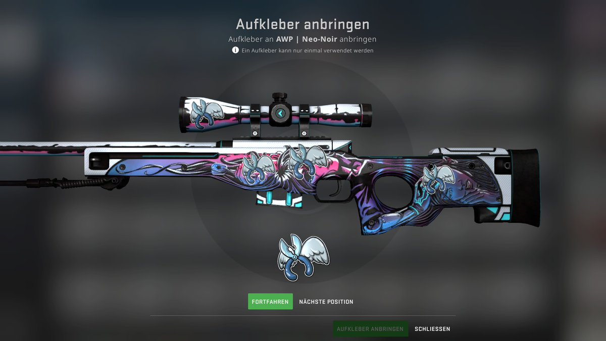 yave on Twitter: "My first "big boy" craft! 🥴 #4 float AWP Neo-Noir according to FloatDB ~ applied https://t.co/gkGeP0dGwD" / Twitter