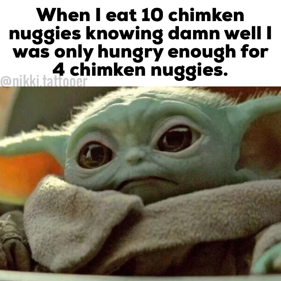 What_About_Rini's tweet image. Current mood: #imadeathing #babyyodamemes #BabyYoda #BabyYoda2020 #babyyodafever #chickennuggets #nugs #McDonalds