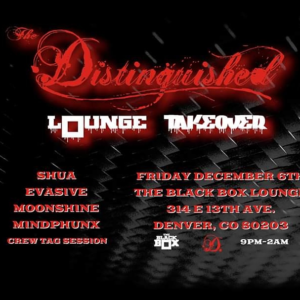 CouchLandMusic's tweet photo. Join us as The Distinguished takes over the lounge in the black box.  We are proud to bring you a full night of incredible Drum &amp; Bass from some of our resident dj's:

Crew Tag Sesh - 9:00pm
Mindphunx - 10:00pm
Moonshine - 11:00pm
Evasive - 12:00am
Shua 1:00am

18+ event
$5 entry https://t.co/nemSVDYF0z