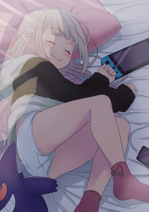 おやすみなさい。またあした。 
#りりむとおえかき 