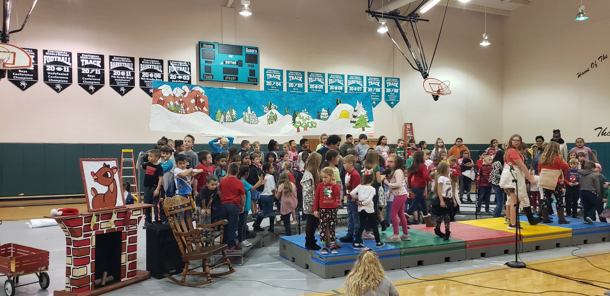 CENES students practicing for their Holiday Concert tonight in the Thomas E. Rulison Gymnasium.  We are honored to have our fellow Cyclones here on campus. <a href="/PascoCENES/">Centennial Elementary</a> <a href="/GretchenFladd/">Gretchen Fladd</a>