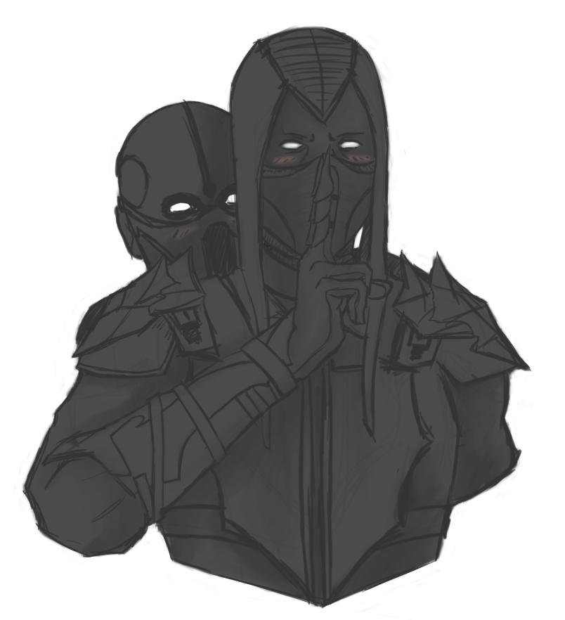 I just think Noob and Saibot are just so cute :3.