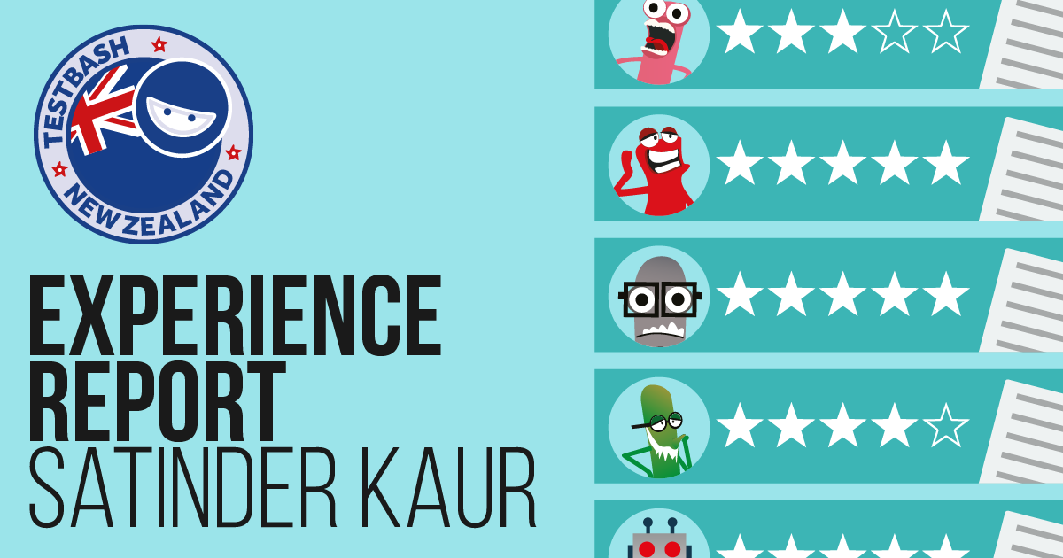ministryoftest's tweet photo. We've a new Experience Report article. @Satinde29468090 won a ticket kindly sponsored by @fluxfederation to attend #TestBash New Zealand!   https://t.co/NAuiNAso7v #SoftwareTesting #Conference #Scholarship #Testing https://t.co/dPc9CPFG3Q