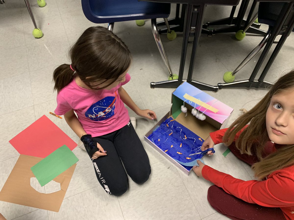 MayberrySarah13's tweet photo. As part of our social studies change unit task we read, wrote, and now are creating exhibits to show what colonial life was like. #PBL @MarvinWrightEle https://t.co/FFF0FIIR8b