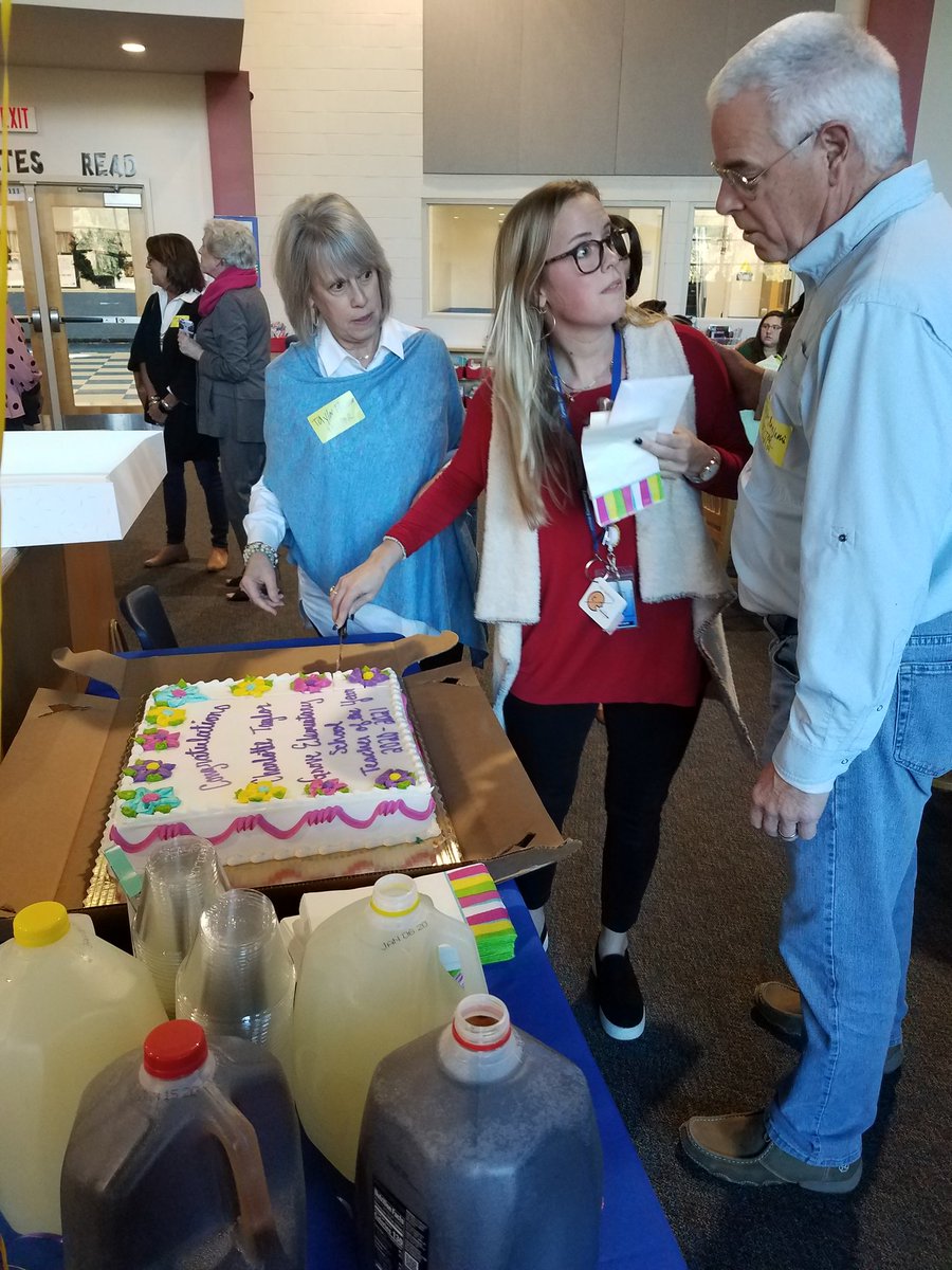 Congratulations to Charlotte Taylor <a href="/chd_taylor/">Charlotte Taylor</a> Kindergarten Teacher and Grove Elementary's 2020-21 Teacher of the Year.  It was great to surprise her with a visit from her family!!! #EngagedEagles