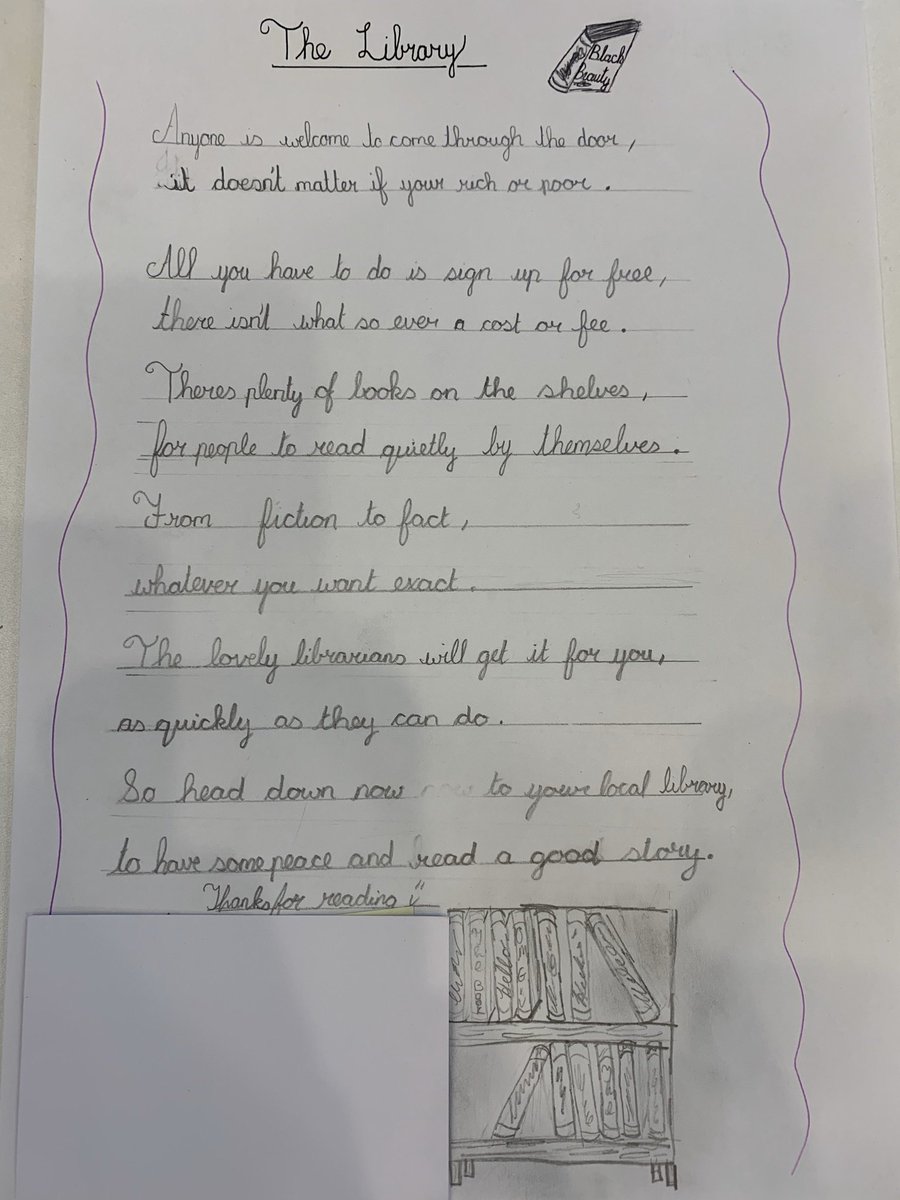 Motherfocloir's tweet photo. For #LIW2019, we asked kids to write anything on what the library meant to them, and this was the first entry we got in this afternoon.
#MaynoothLibrary #WhatIsTheLibrary #LibrariesInspire https://t.co/Lp2TUpXcy5