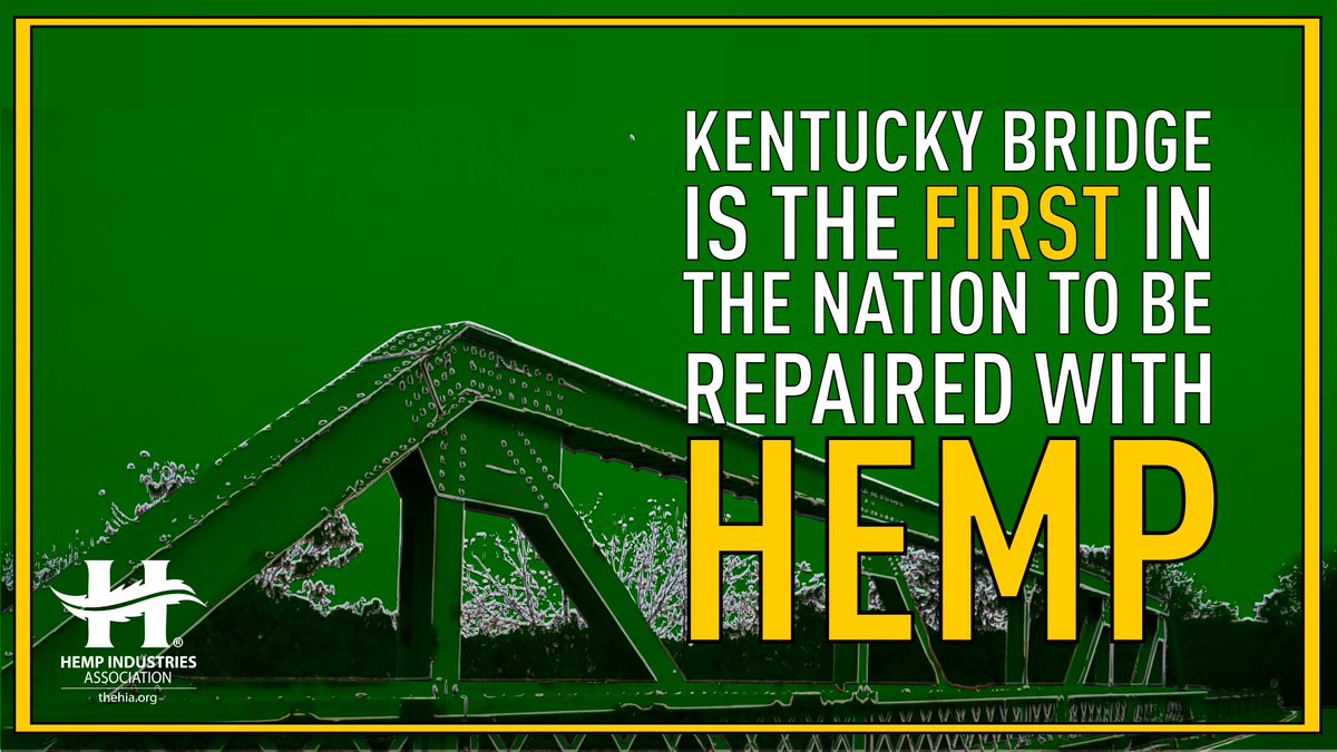 thehia's tweet photo. University of Kentucky Engineering is using Hemp to repair deteriorating bridges. https://t.co/zmQ8TyiHTs
