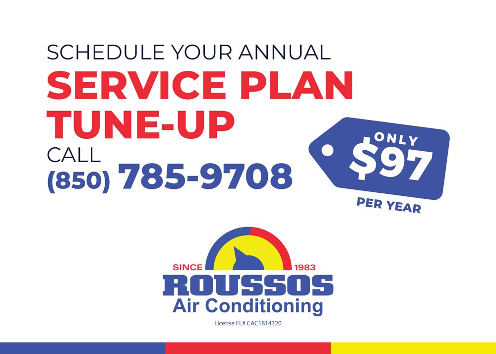 roussos_ac's tweet photo. For $97 a year, Roussos Air Conditioning will keep your HVAC units in tip-top shape with our most affordable service plan yet.

Call (850) 785-9708 to schedule!

https://t.co/dk5yKCZ1sG https://t.co/5favxPhwEa